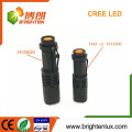 Flashlight Manufacturer 3W XPE led High Power Long Distance Aluminum color flashlight